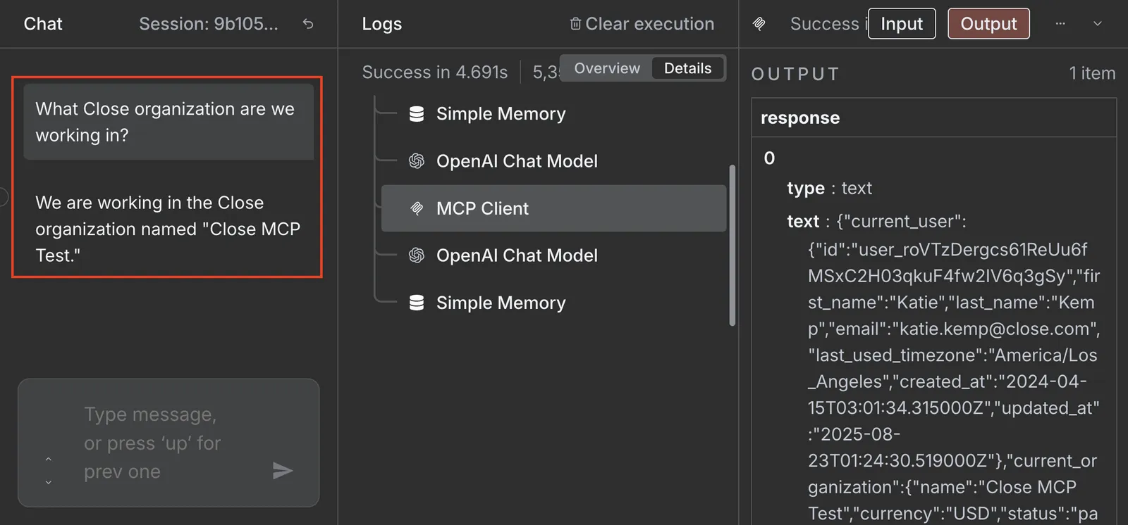 n8n MCP Client Tool configuration